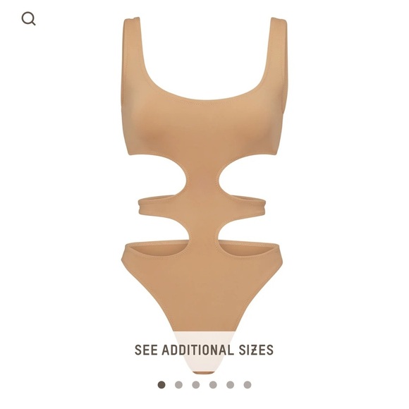 NWT SKIMS swim tank monokini in orche - Picture 5 of 12